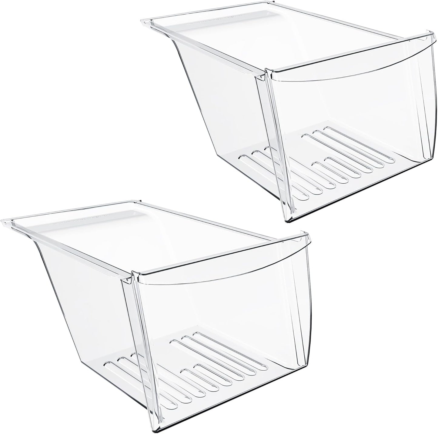 HECASA 2 Pack Crisper Drawer for Kenmore Frigidaire Refrigerators