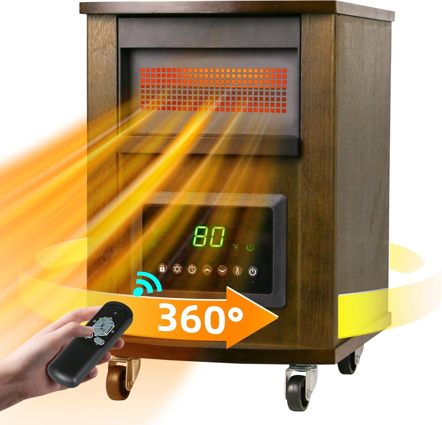 1500W Infrared Heater - Safe & Smart Heating