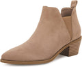 Minshluu Booties for Women Stacked Chunky Heel Ankle Boots - Stylish