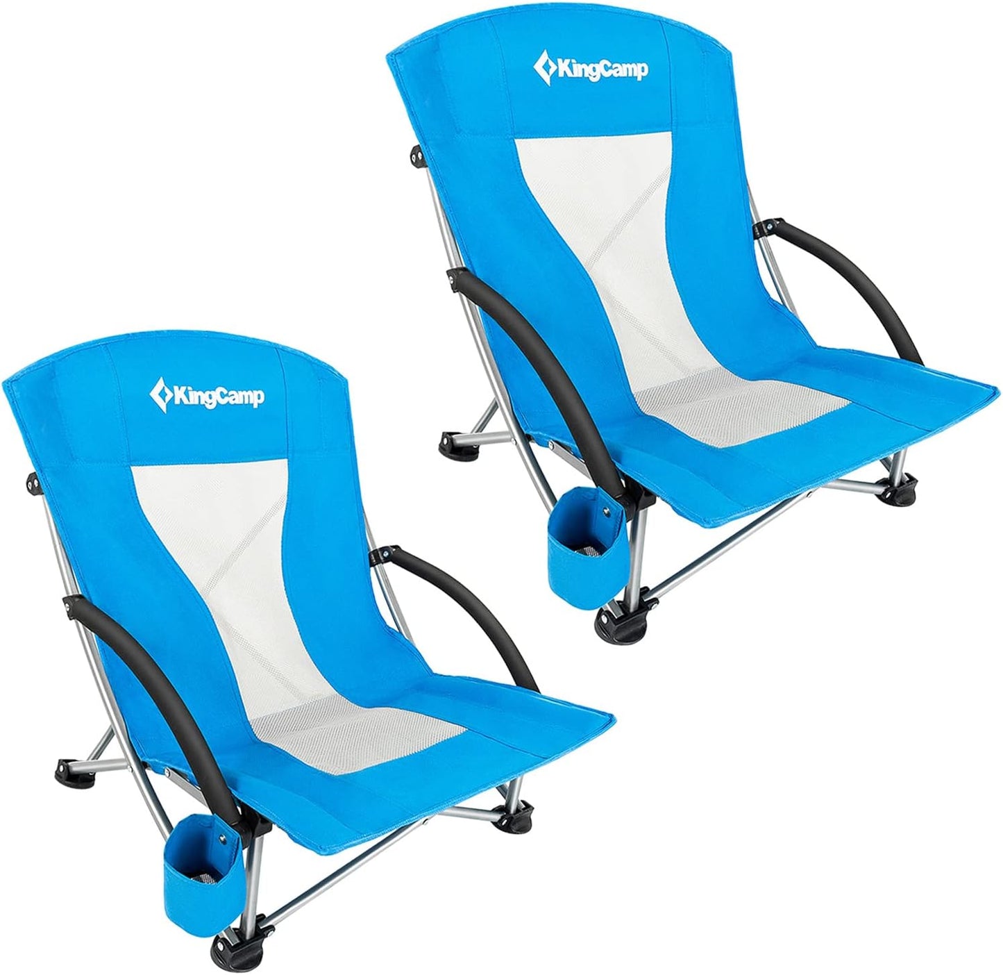 Comfortable Low Sling Beach Chair by KingCamp