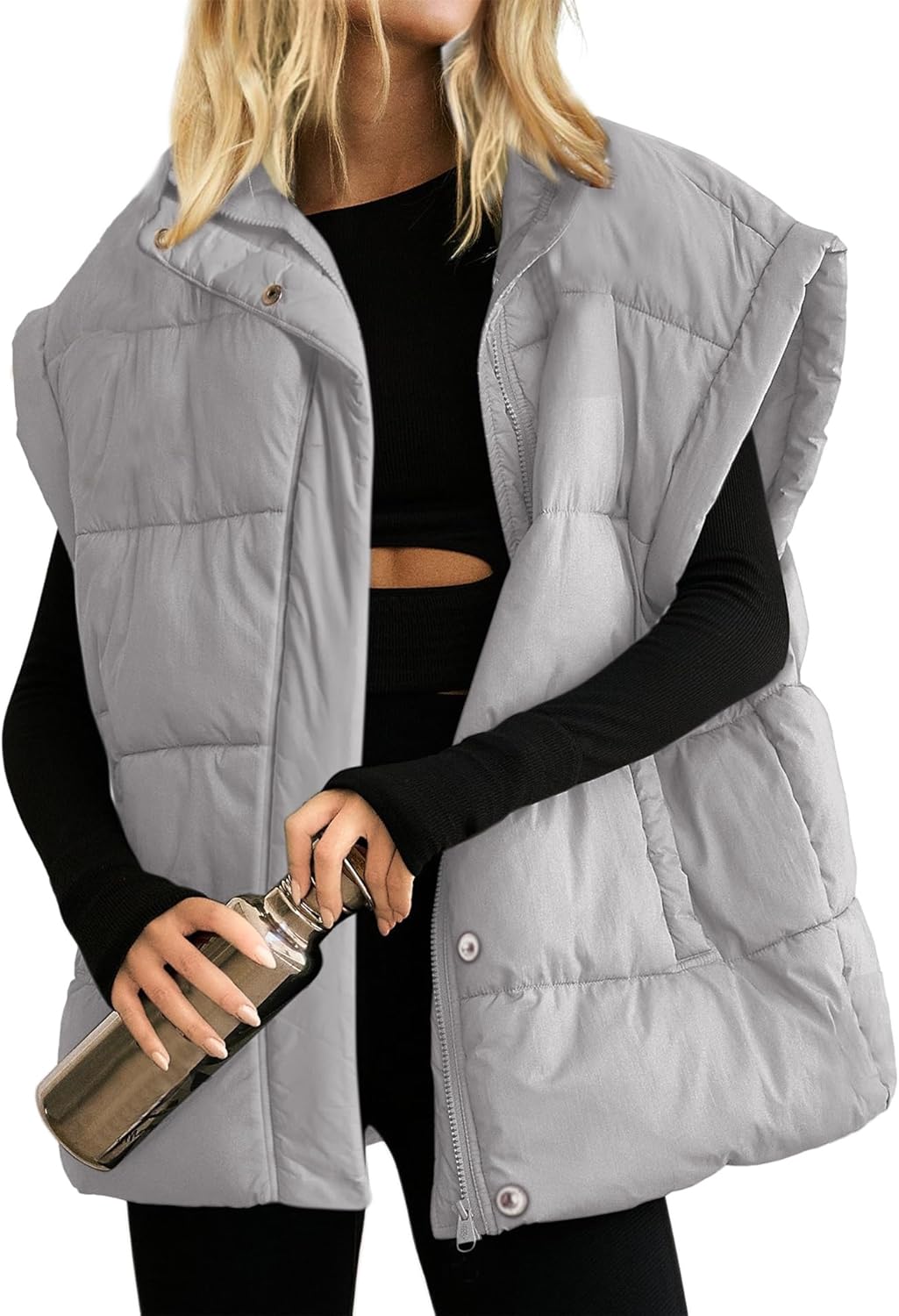 Oversized Puffer Vest for Women - Stylish and Warm Outwear