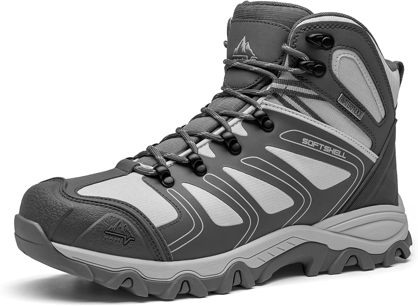 NORTIV 8 Men's Ankle High Waterproof Hiking Boots for Comfort