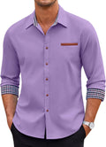 COOFANDY Men's Casual Dress Shirt Button Down Long-Sleeve (Style RRPC)