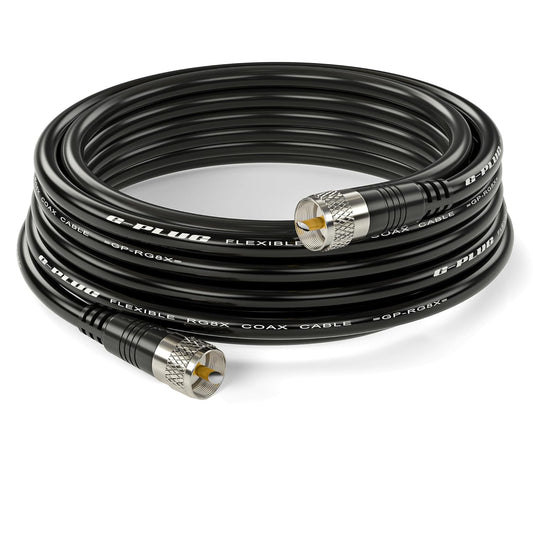 RG8X Coaxial Cable 50FT for CB & HAM Radio Applications