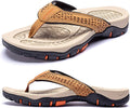 Mens Thong Sandals for Men - Arch Support Beach Flip Flops