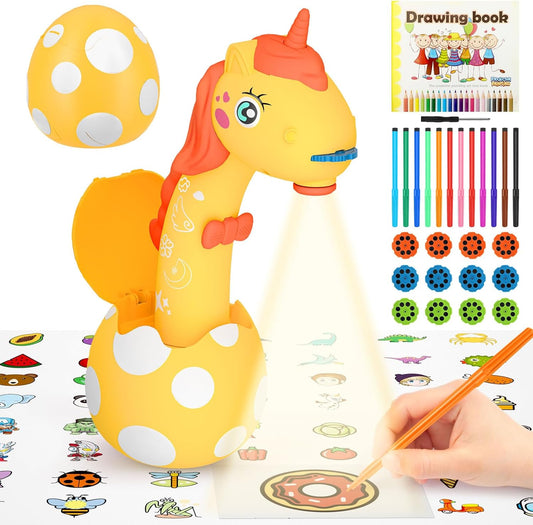 Unicorn Drawing Projector: Art Kit with 96 Stencils