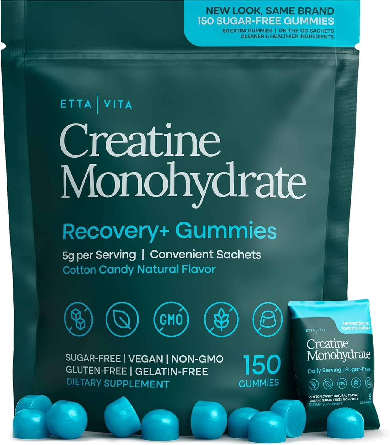 Sugar-Free Creatine Monohydrate Gummies for Muscle Support