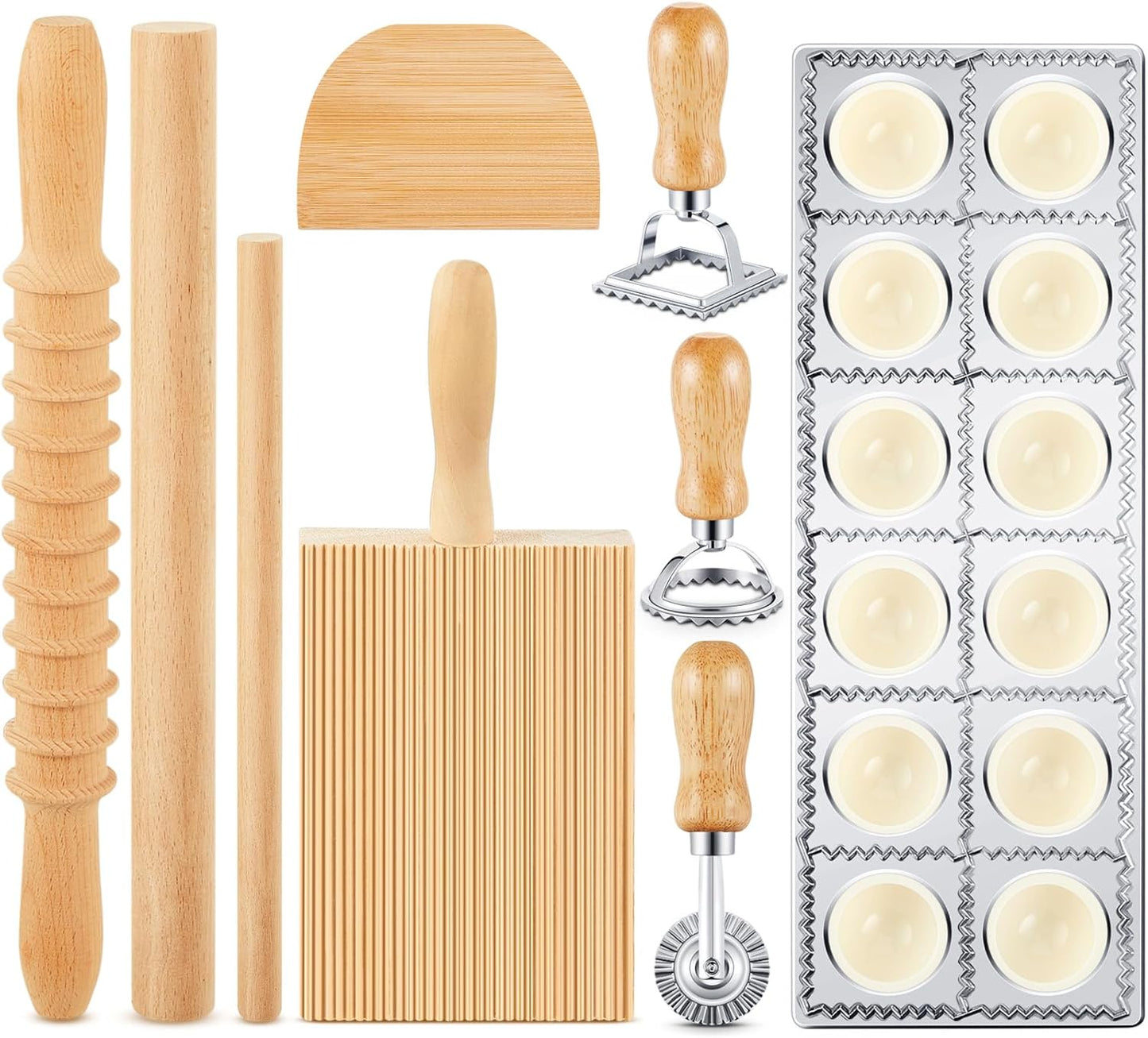 Tioncy 9 Pcs Pasta Making Set: Effortlessly Create Delicious Homemade Pasta!