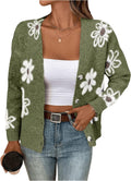 SHENHE Floral Print Button Down Cardigan V Neck - Soft Everyday Layer