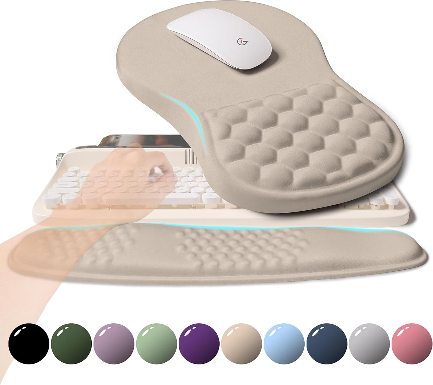 Memory Foam Wrist Support Set for Pain Relief