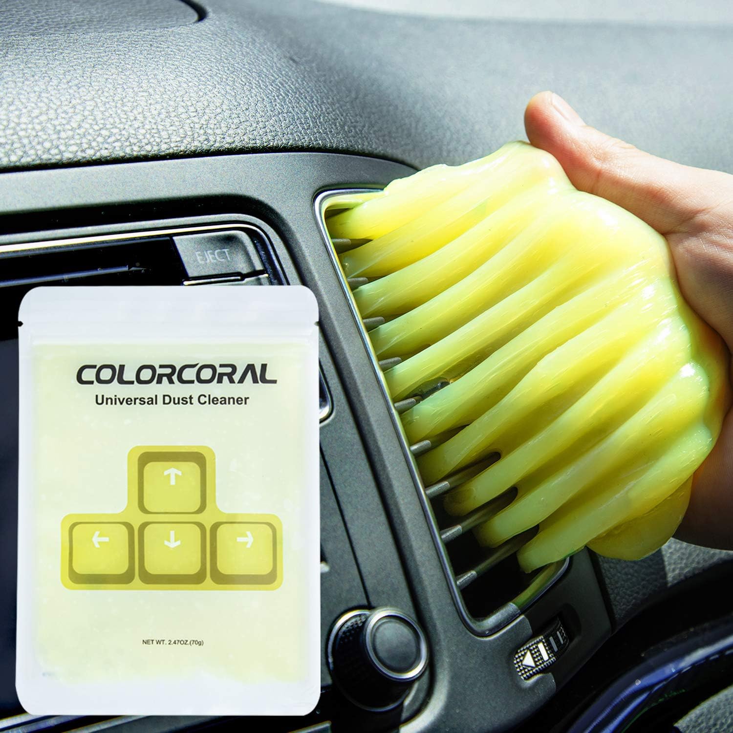 COLORCORAL Yellow Keyboard Cleaner - Dust Cleaning Kit