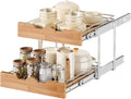 OCG Pull Out Cabinet Organizer 17 in W x 21 in D - 2 Tier Slide Out