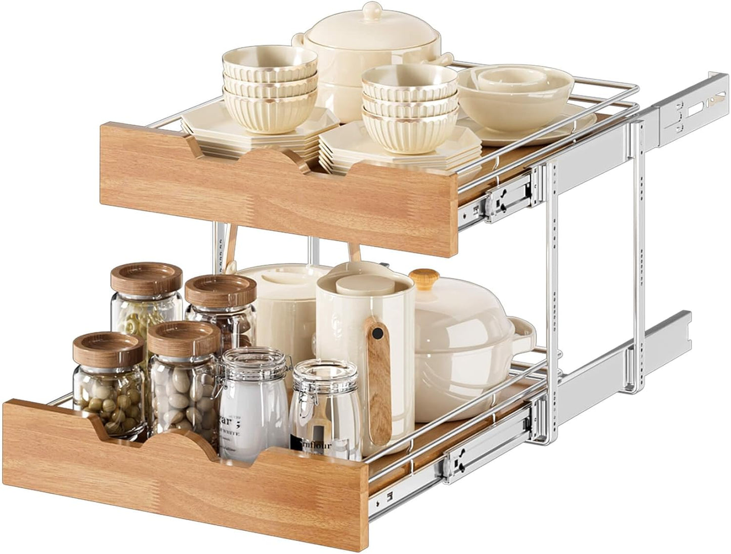 OCG Pull Out Cabinet Organizer for Efficient Kitchen Storage