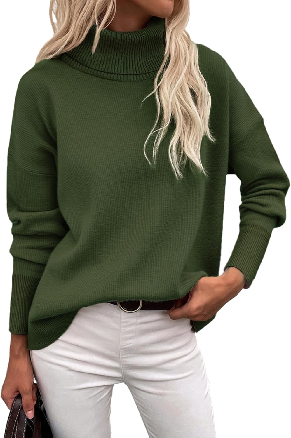 Zeagoo Women's Turtleneck Sweater for Trendy Fall Style