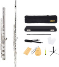 YANASON C Flute Open Hole 17 French Keys Silver-plated - Clear Tone