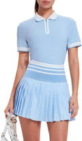 Tennis Skirt Set for Women High Waisted Pleated 2-Piece