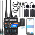 BaoFeng UV-5R 8W High Power Ham Radio with Wireless Programmer - Long