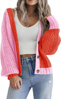 Zeagoo Women's Fashionable Chunky Knit Cardigan for Autumn