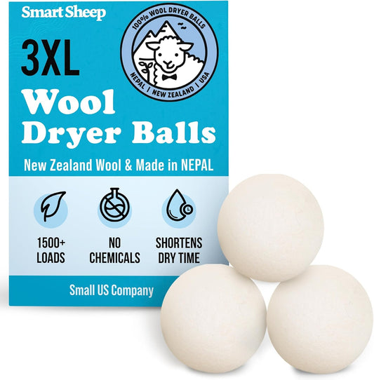 XL Wool Dryer Balls - Premium Fabric Softener