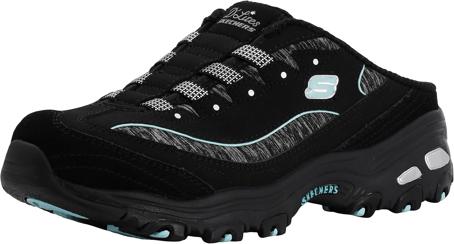 Skechers Sport Women's D'Lites Slip-On Mule Sneaker for Comfort
