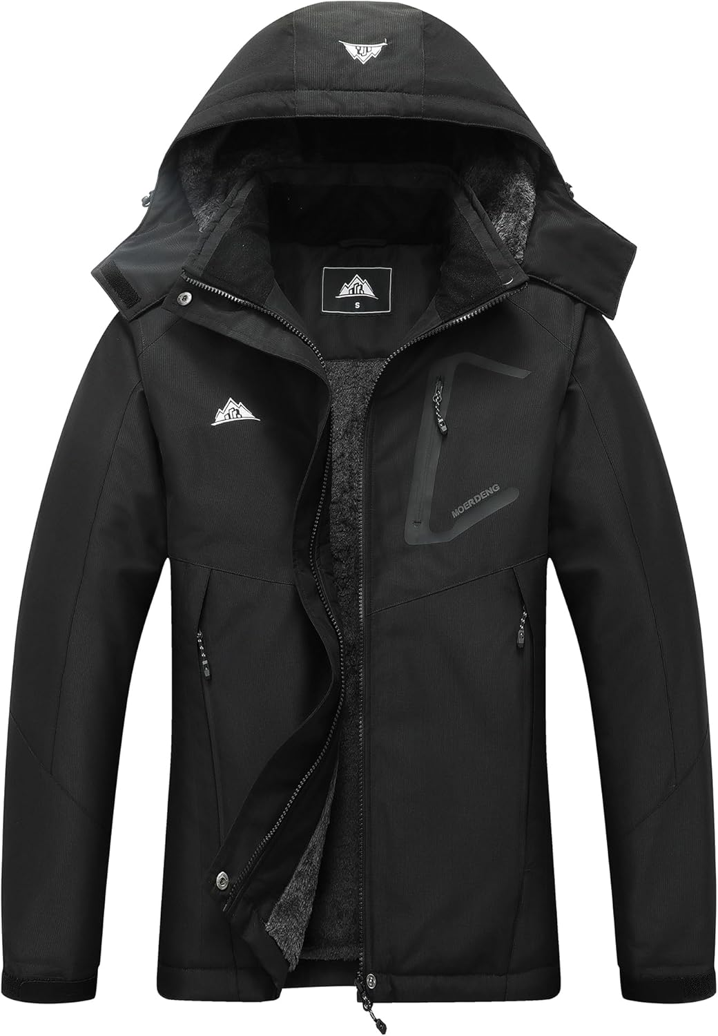 MOERDENG Women's Waterproof Ski Jacket - Warm & Stylish Winter Coat