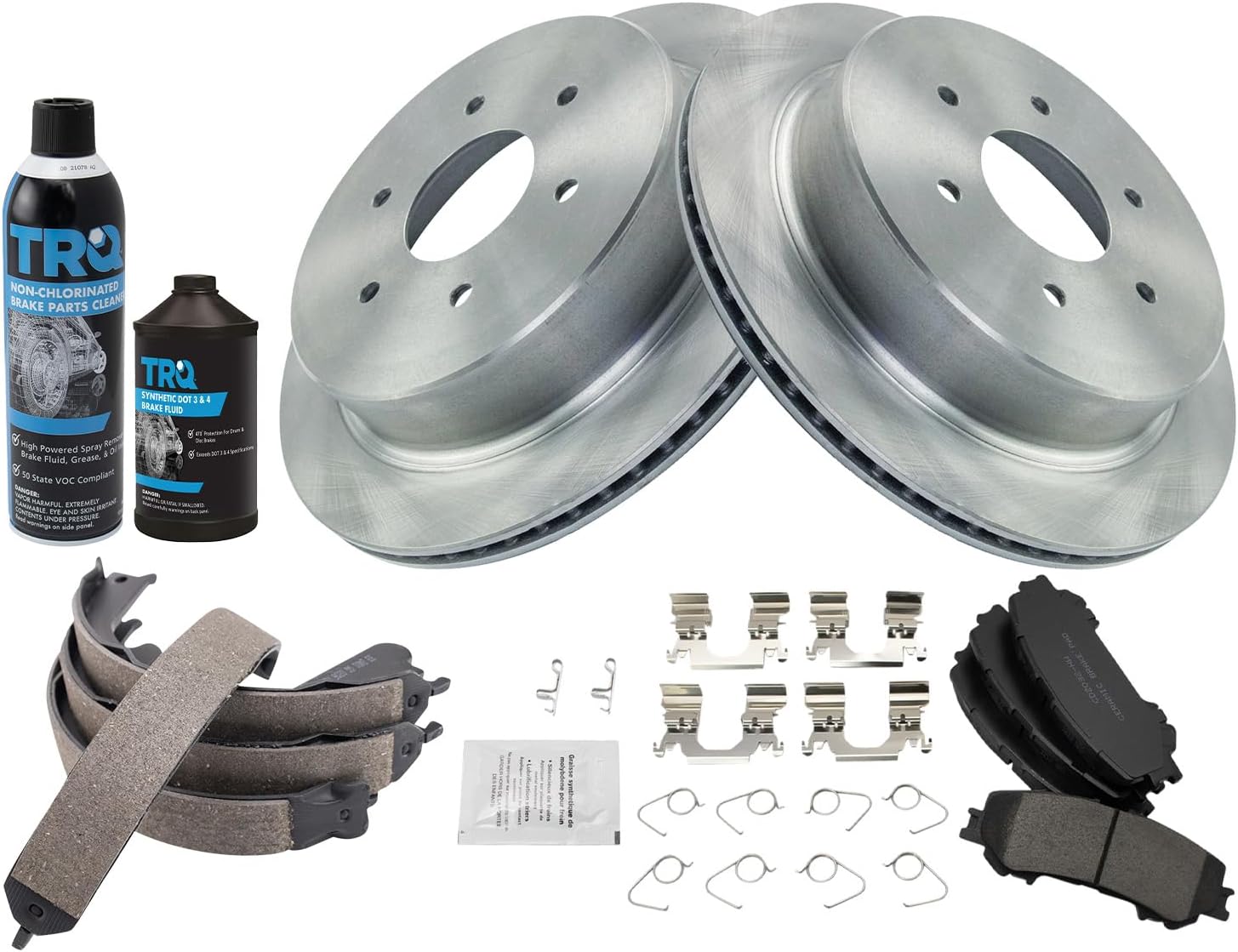 Complete Rear Brake Pad & Rotor Kit for 2017-2019 Nissan TITAN