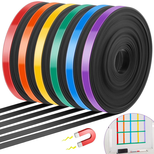 6 Rolls Magnetic Tape for Creative Organization and Design
