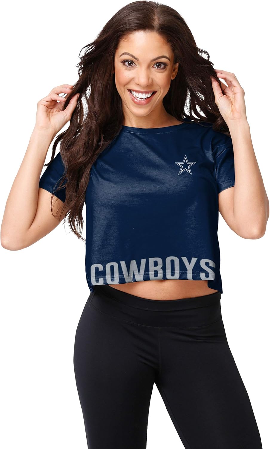 FOCO Women's NFL Team Logo Ladies Fashion Crop Top Shirt Review