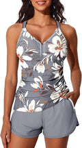 Summer Mae Modest Tankini Swimsuits for Women - Sporty Pocketed Set