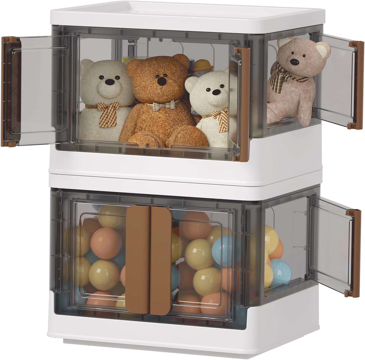 HAIXIN 4 Doors Opening Shelf Organizer for Versatile Storage