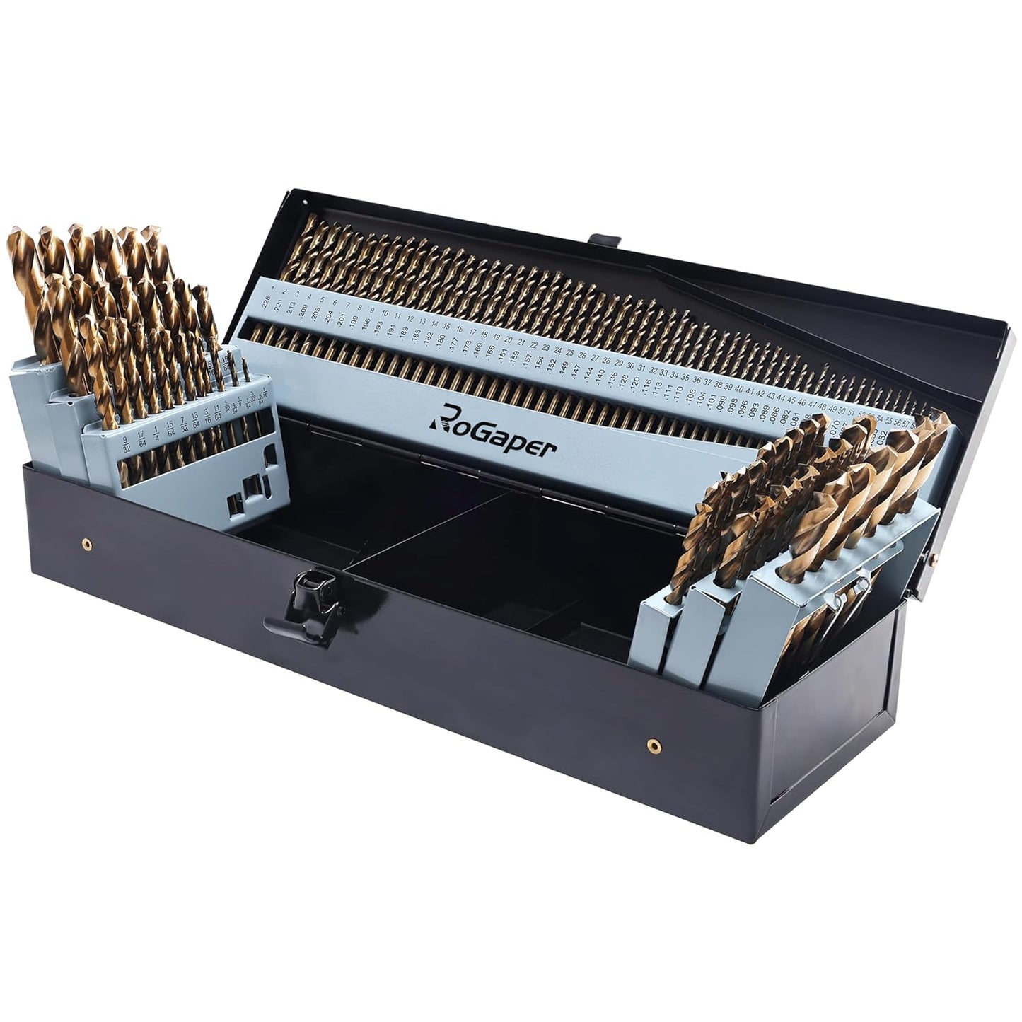 145Pcs Cobalt Drill Bits Set for Precision Metalworking Tasks