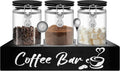 Glass Coffee Containers with Shelf Coffee Station Organizer - 54oz