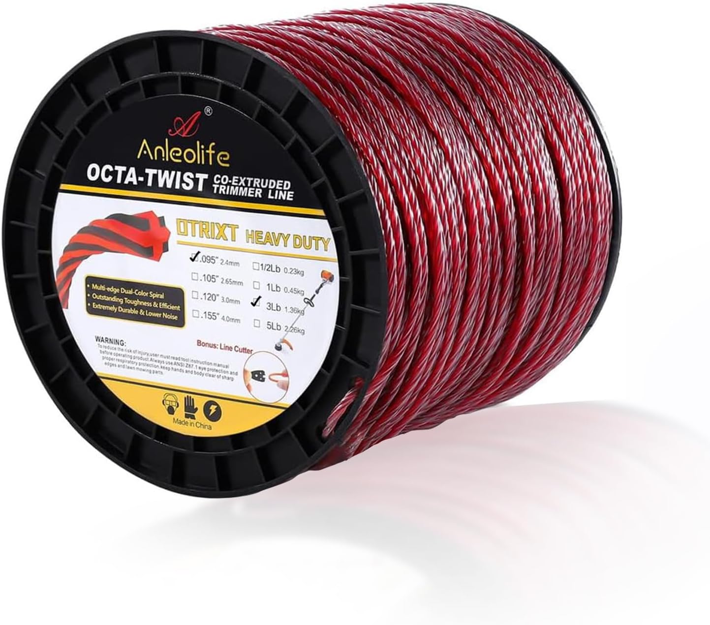 A Heavy Duty Octa-Twist Trimmer Line for Efficient Weeding