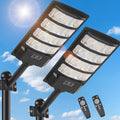 Solar Street Light Outdoor 30000LM 2-Pack - Bright Motion Sensor