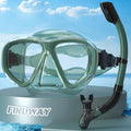 findway Snorkel Mask Dry Snorkel Set for Adults - Panoramic View