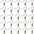 TOAOB 100pcs Antique Bronze Earring Hooks - Durable Jewelry Findings