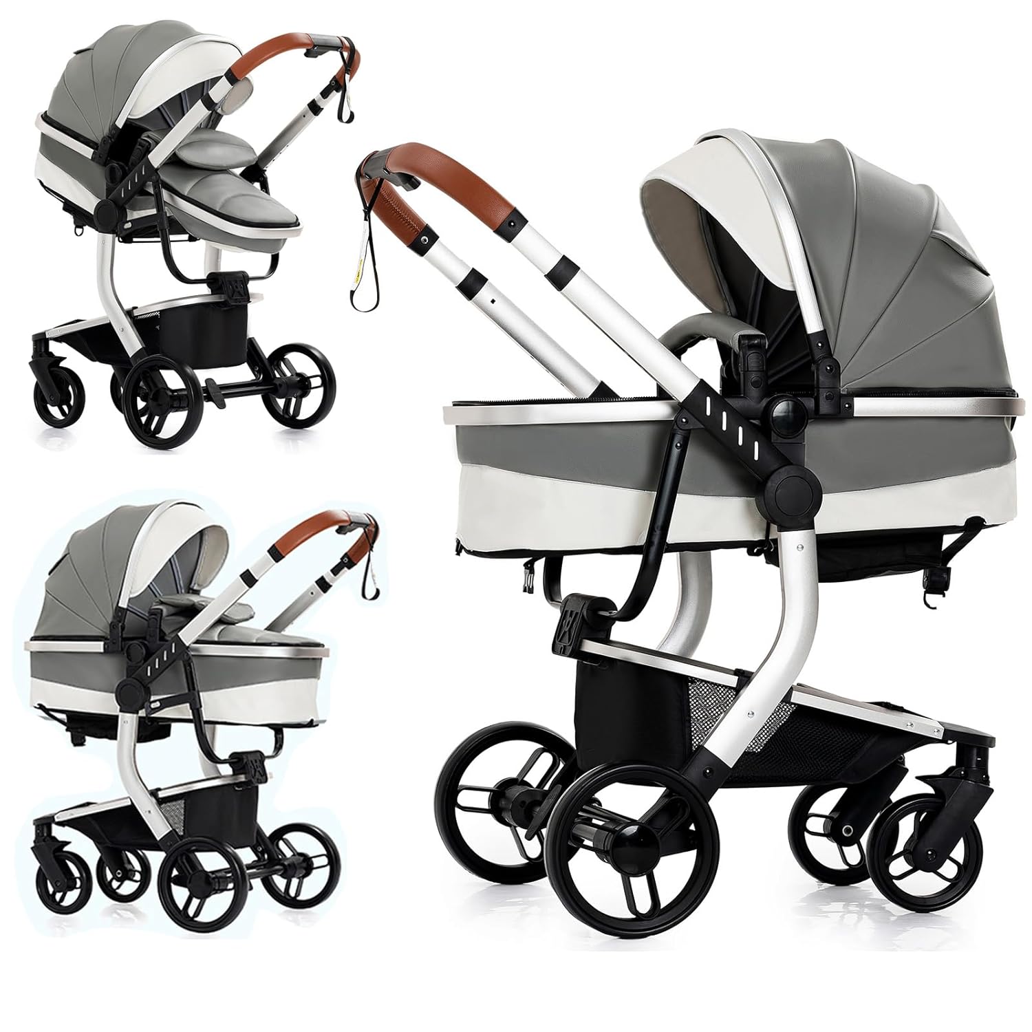 Versatile 2 in 1 Baby Stroller with Bassinet for Newborns