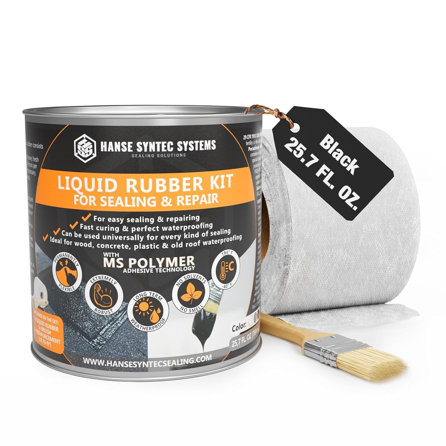 HSS Liquid Rubber Kit for Roof, Cracks, Walls & Repairs