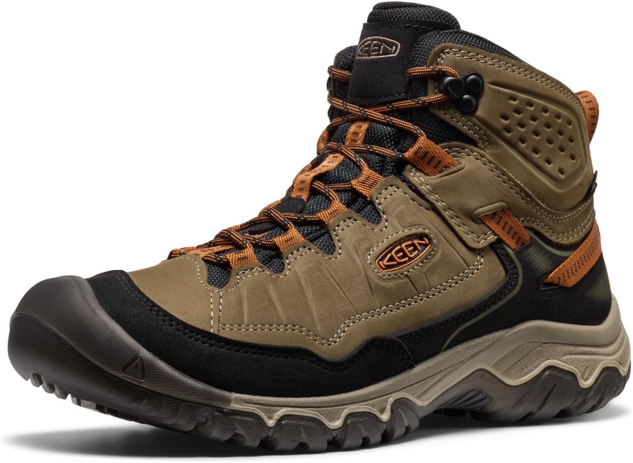 KEEN Men's Targhee 4 Mid Waterproof Hiking Boots for Comfort