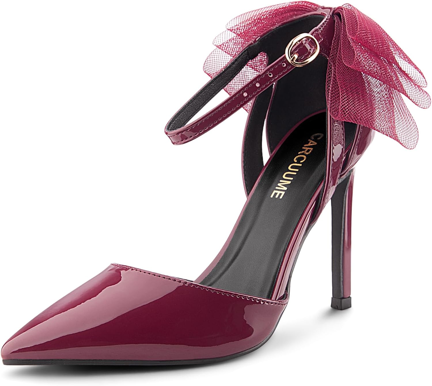 Carcuume Women's Closed Toe Heels with Bow for Every Occasion