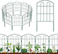 19 Pack Decorative Green Garden Fence for Outdoor Spaces