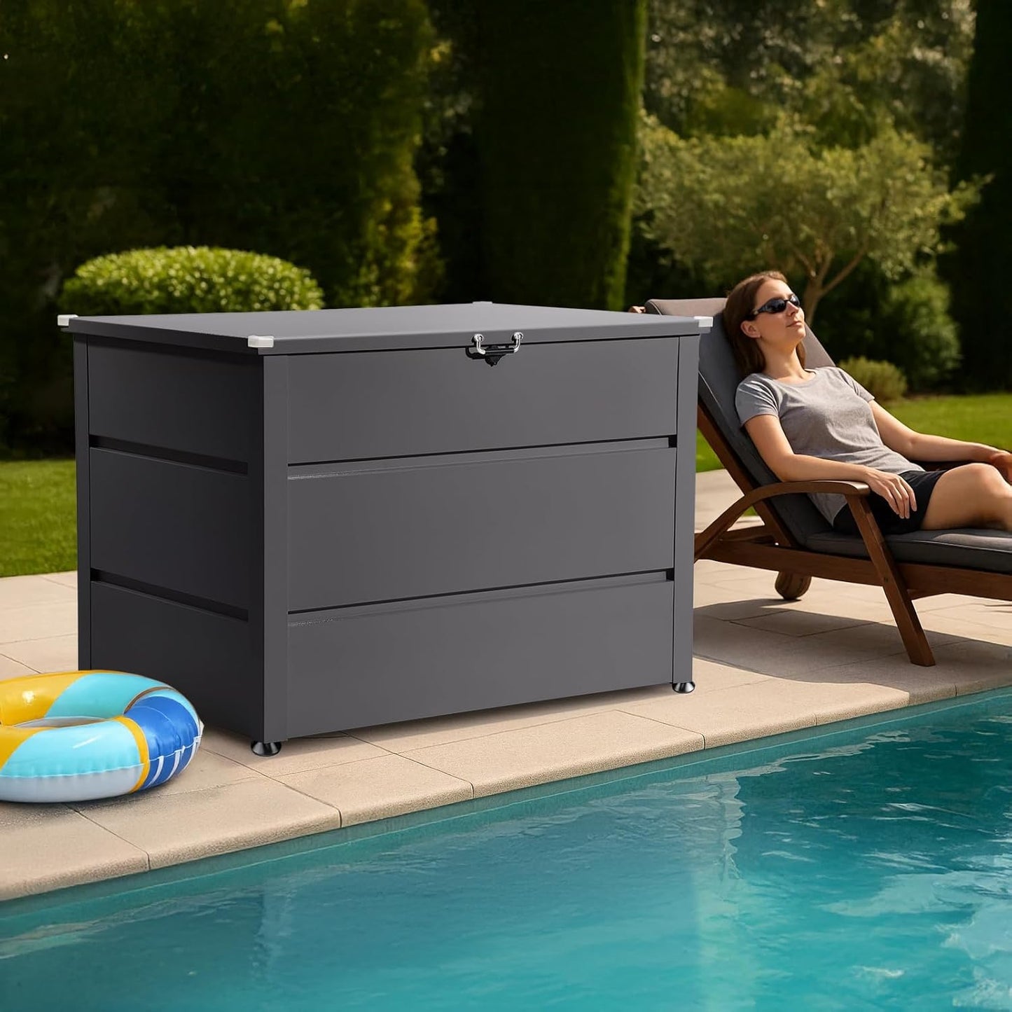 Quictent 150 Gallon Deck Box for Outdoor Storage and Organization