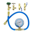 R290 and R600A Charging Hose and Gauge Set - Reliable Can Tap Kit