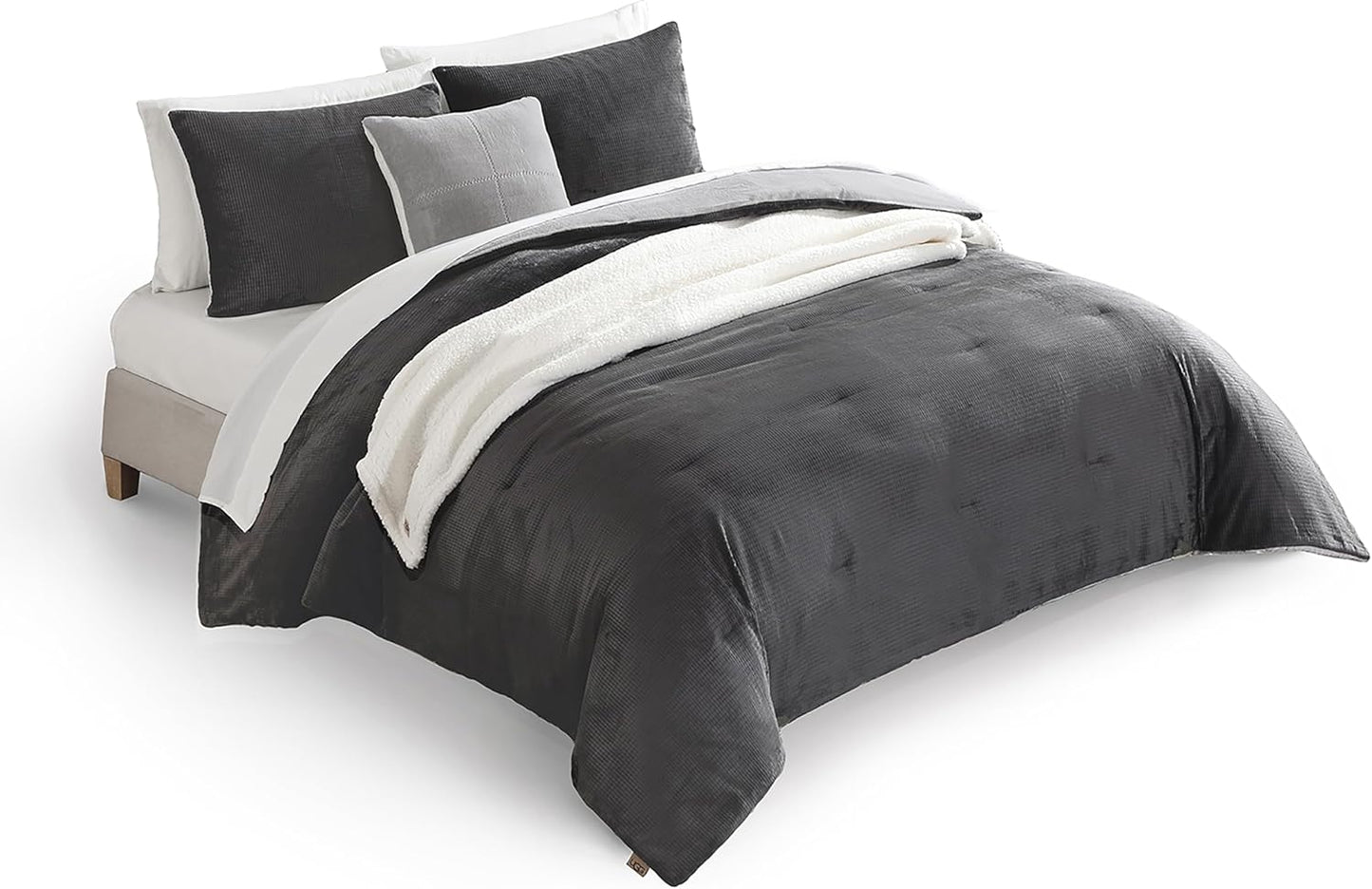 UGG Full Queen Comforter Set 5 Piece Luxury Bedding Bundle