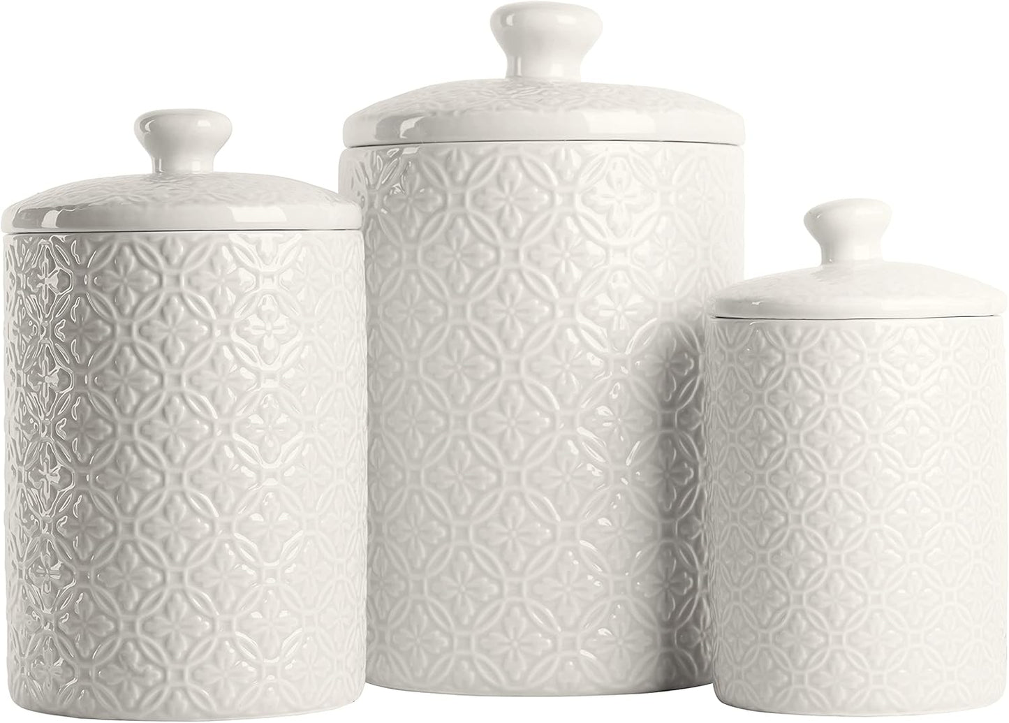 10 Strawberry Street Hampton White Kitchen Canister Set Review