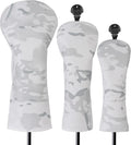 3 Pack Camouflage Golf Club Head Covers for Driver Fairway Hybrid