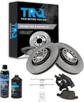 TRQ Front Brake Pad & Rotor Kit for 2005-2009 Audi A4 - Complete Front
