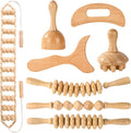 Wood Therapy Tools for Body Shaping - 8-in-1 Wooden Massage Set