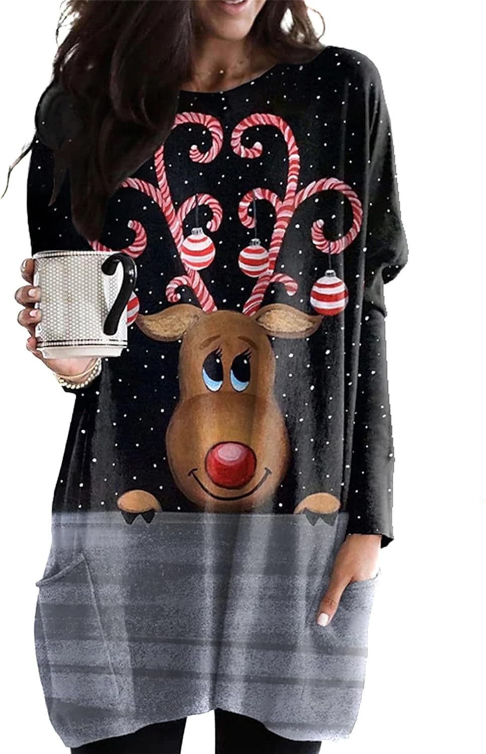 Easter Bunny Oversized Sweatshirt by EFOFEI