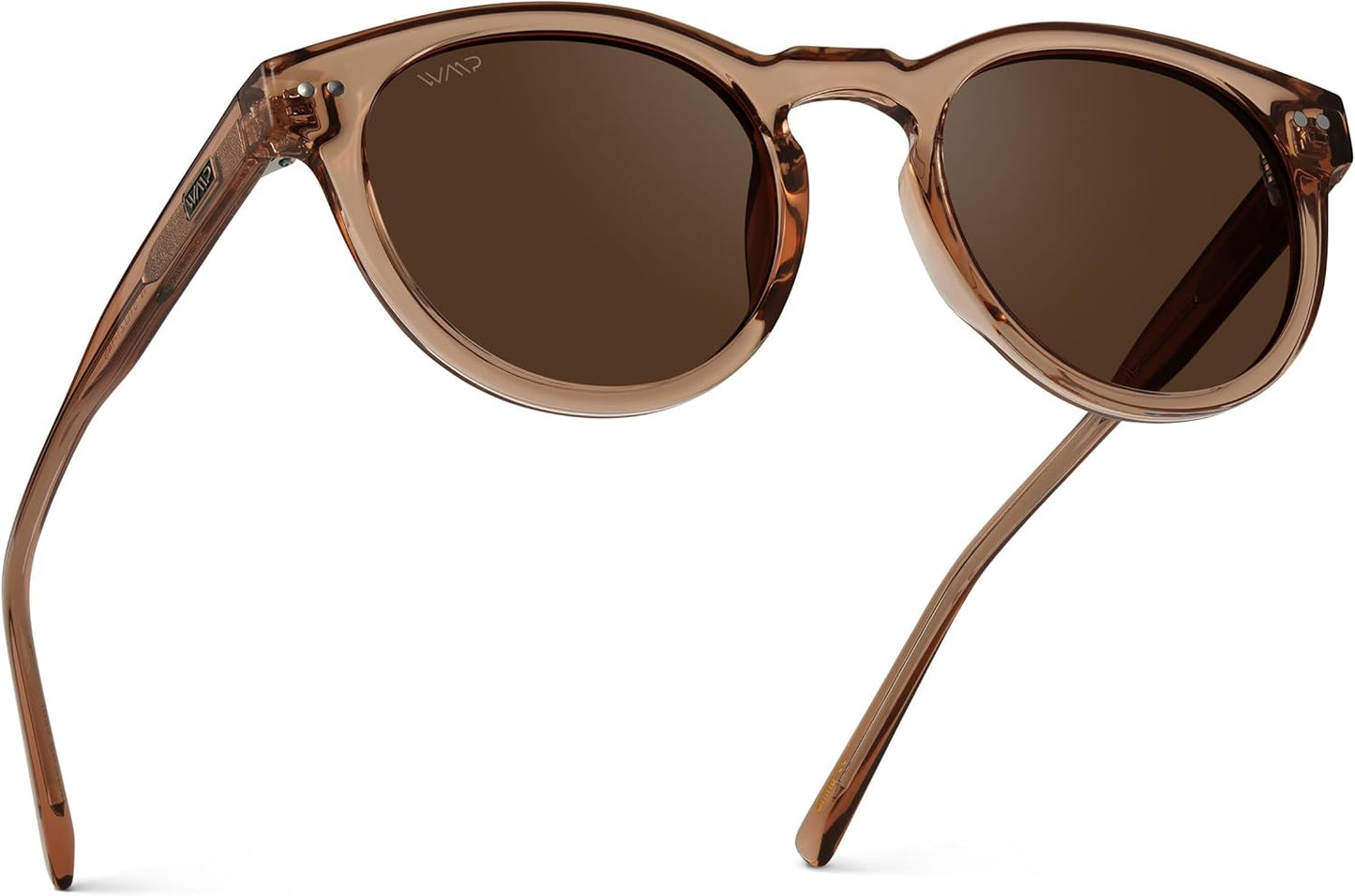 WearMe Pro Round Polarized Sunglasses for Women - Retro Style